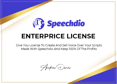 Speechdio - Licence Entreprise